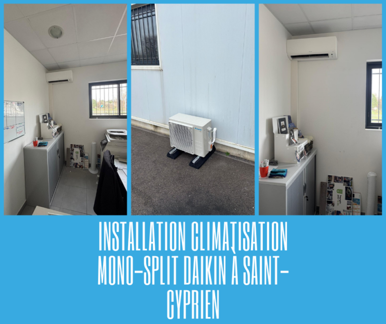 Installation d'une Clim mono split à Saint Cyprien